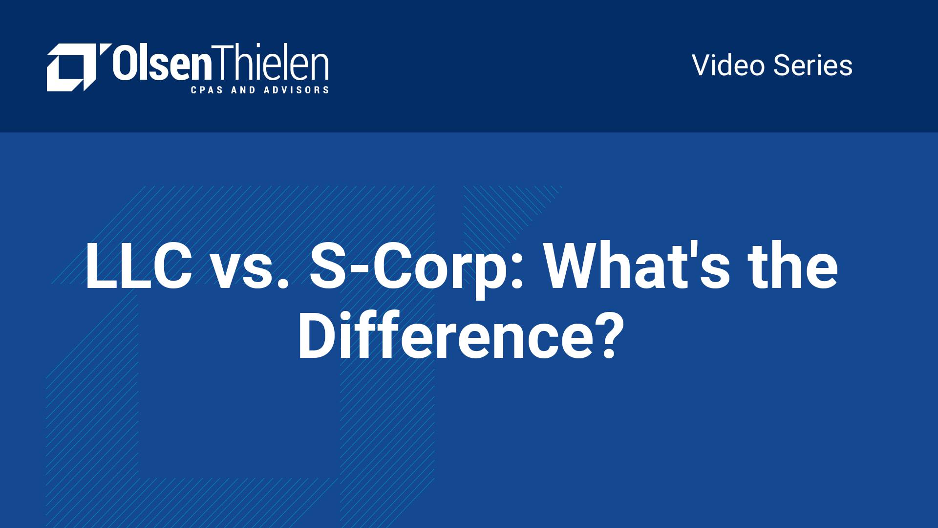 Why S Corp Vs Llc